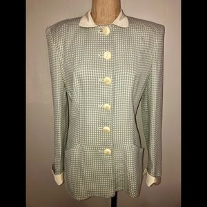 80’s Christian Dior Blazer Removable Collar/Cuffs